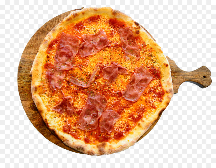 Pizza Con Jamón，Italiano PNG