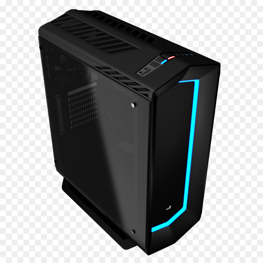 Carcasa De Casos De Computadora，Caja De Computadora Negra Aerocool Miditower PNG