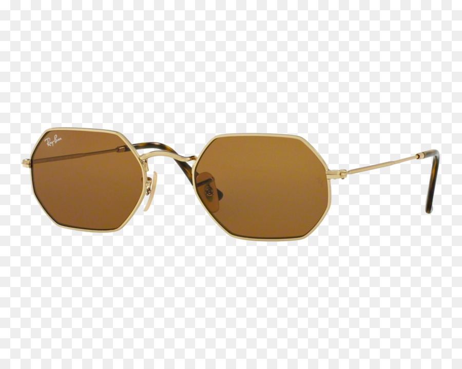 Lentes Planas Octogonales De Rayban，Ray Ban PNG