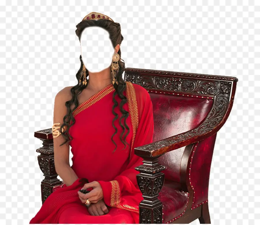 Mujer De Rojo，Silla PNG