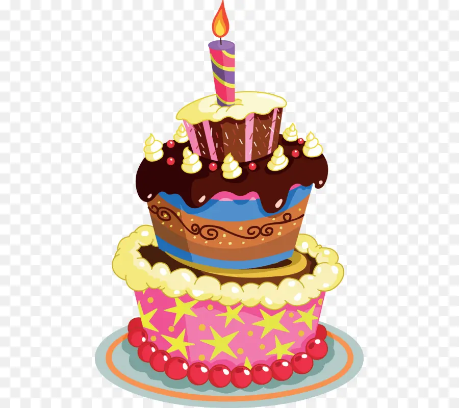 Velas De Cumpleaños，Pastel De Cumpleaños PNG