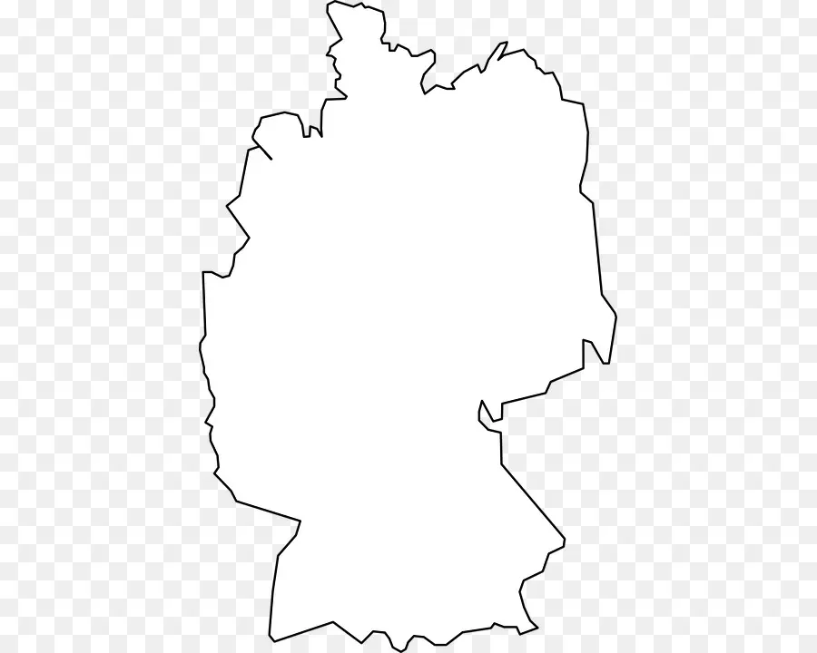 Esquema Del Mapa De Alemania，País PNG