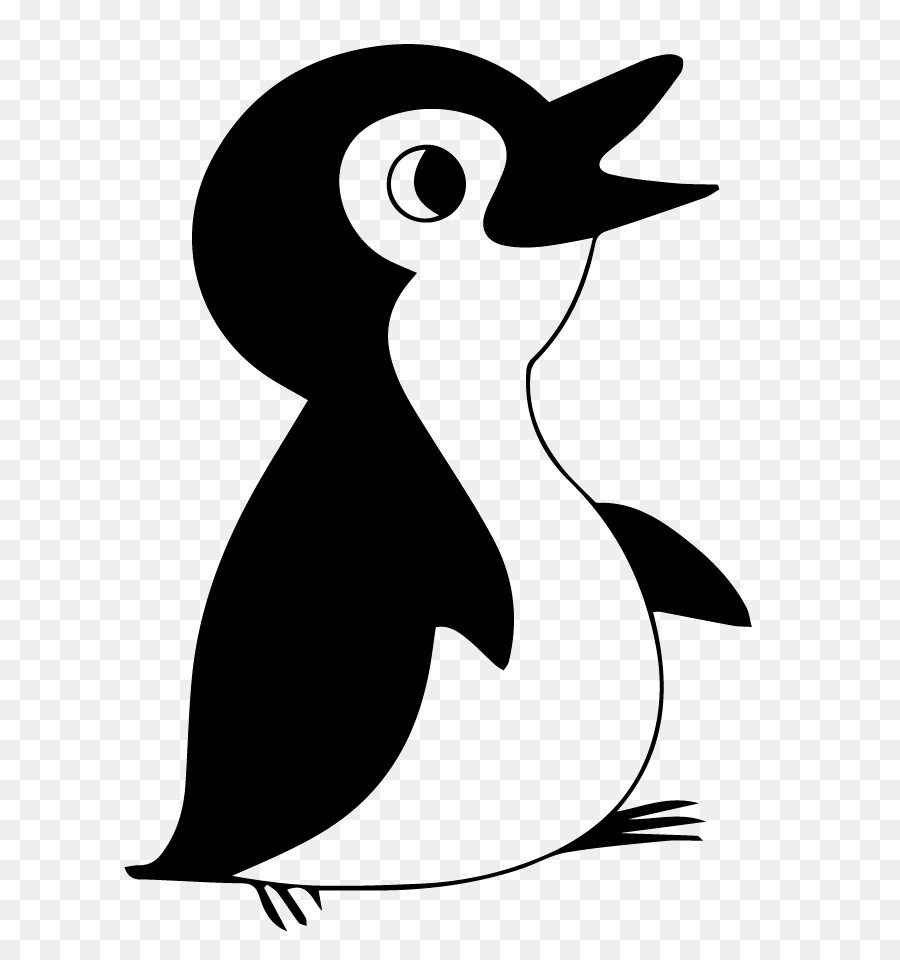 Pingüino，Silueta PNG