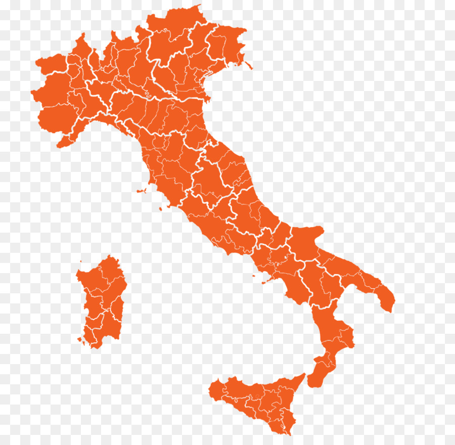 Regiones De Italia，Mapa PNG