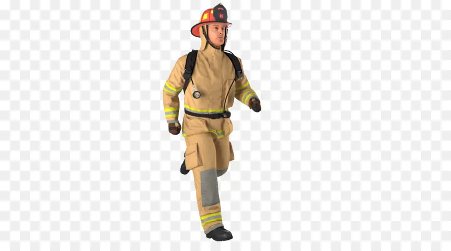 Bombero，Modelado 3d PNG