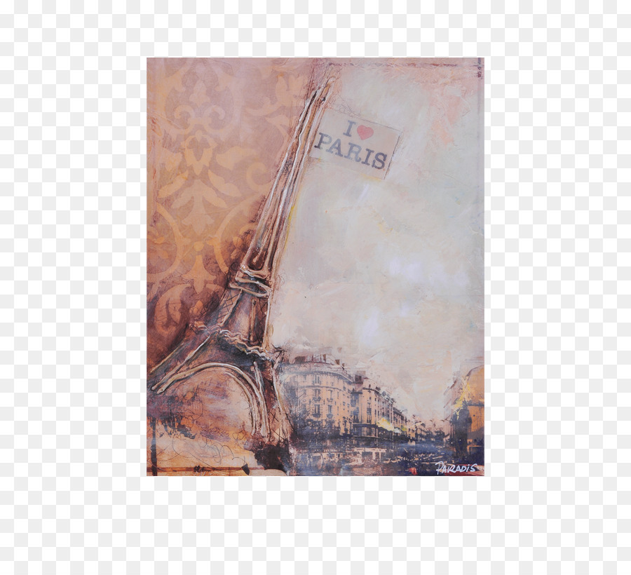 Pintura De Paris，Torre Eiffel PNG