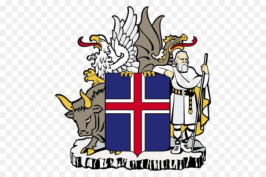 Escudo De Armas De Islandia，Símbolo PNG