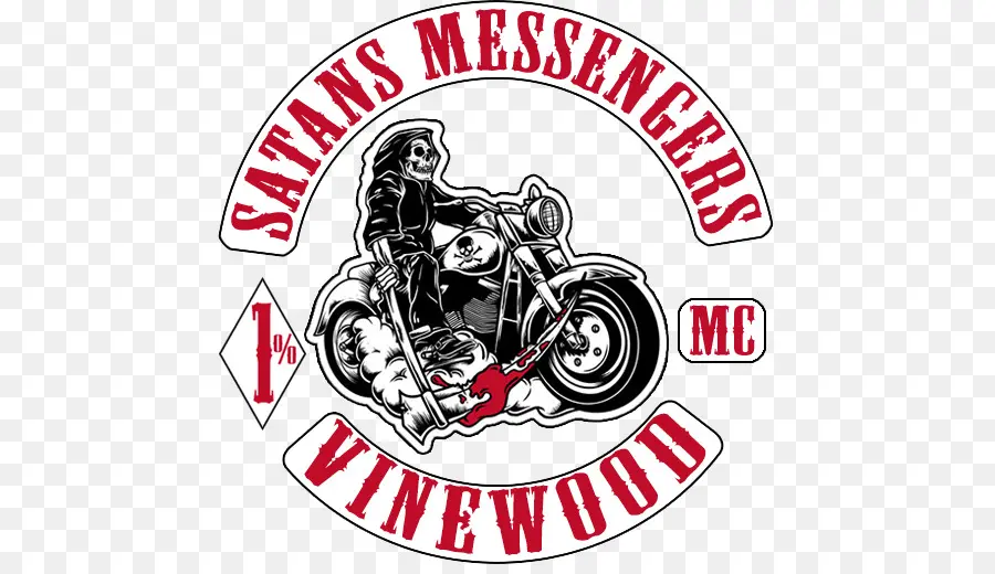 Logotipo De Los Mensajeros De Satanás，Motocicleta PNG