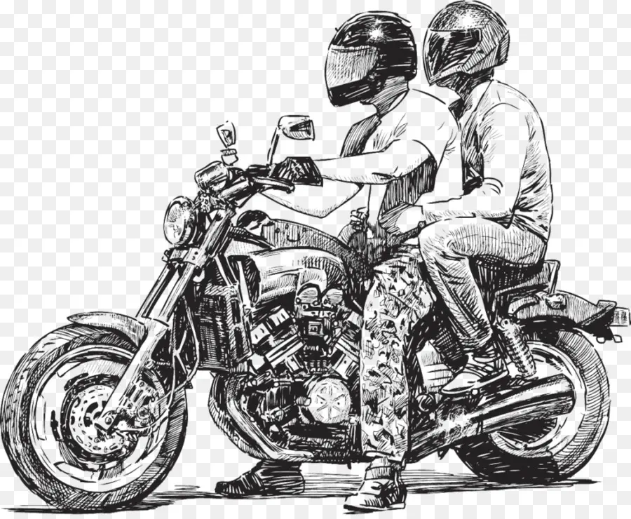 Motocicleta，Dibujo PNG