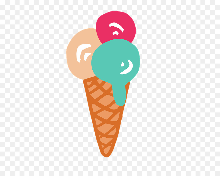 Cono De Helado，Postre PNG