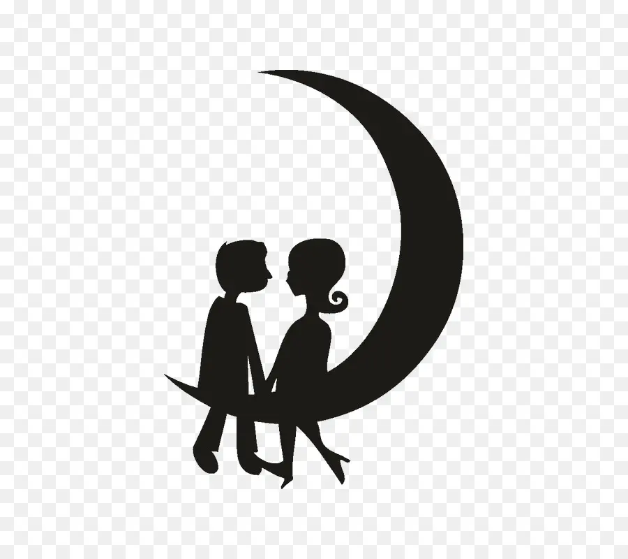 Pareja En La Luna，Amar PNG