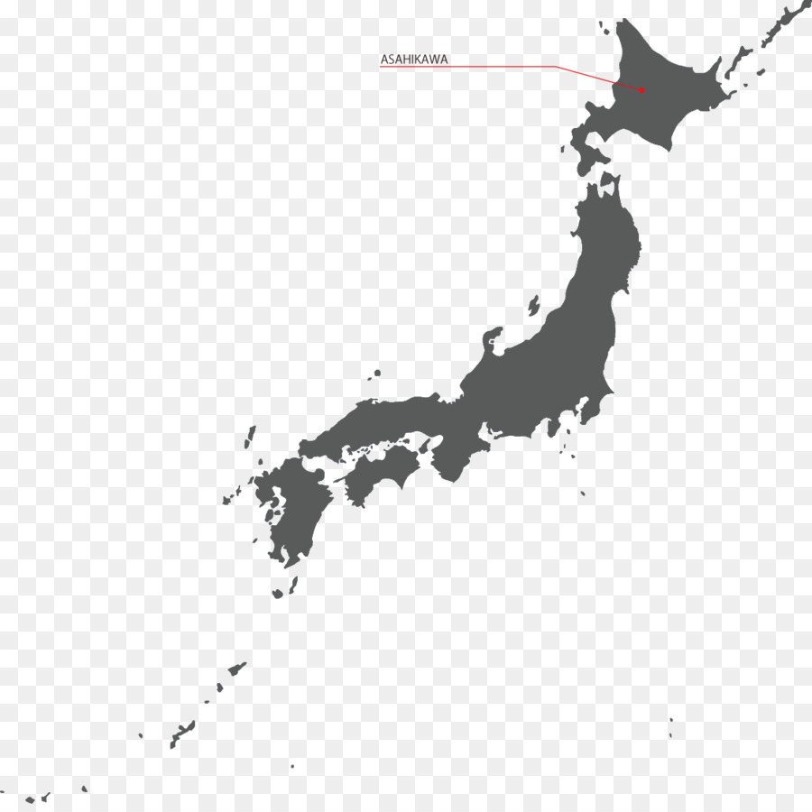 Japón，Mapa PNG