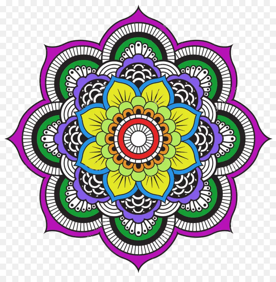 Mandala，Libro De Colorear PNG