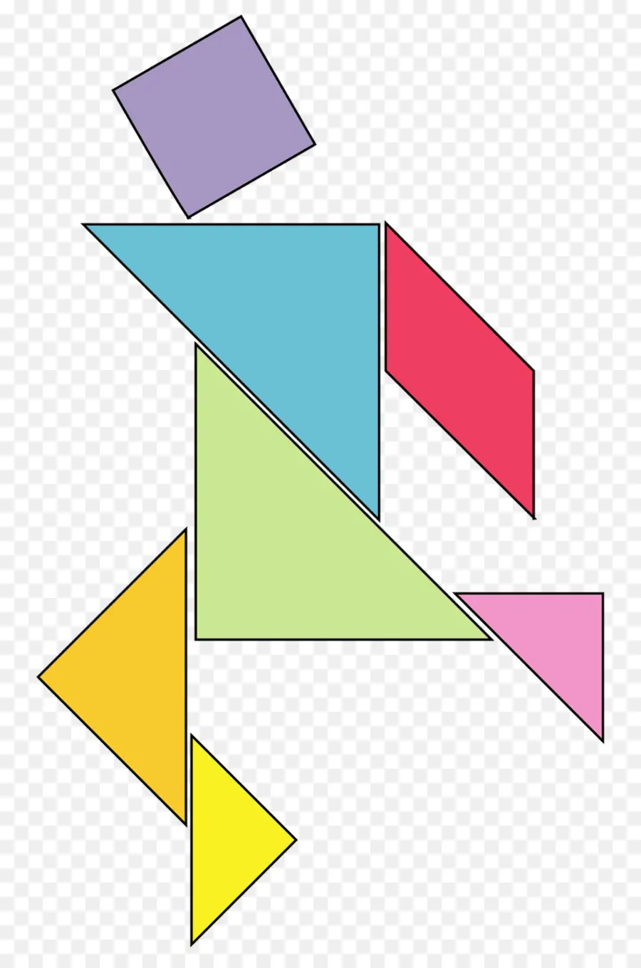 Tangram，Rompecabezas PNG