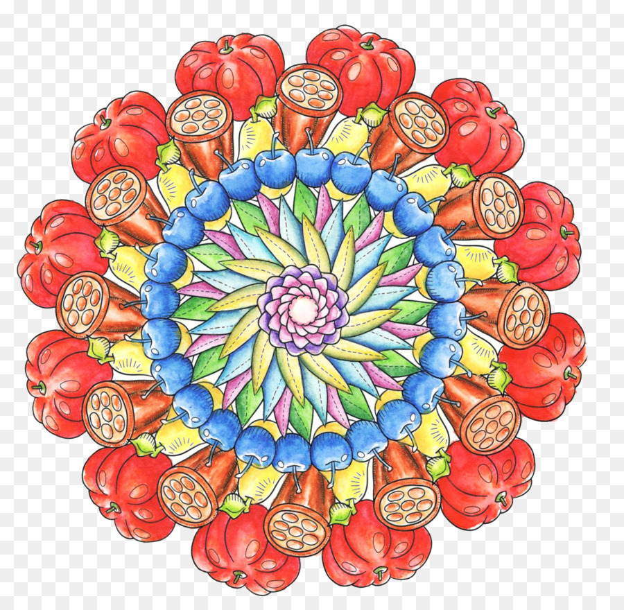 Mándala Colorida，Mandala PNG