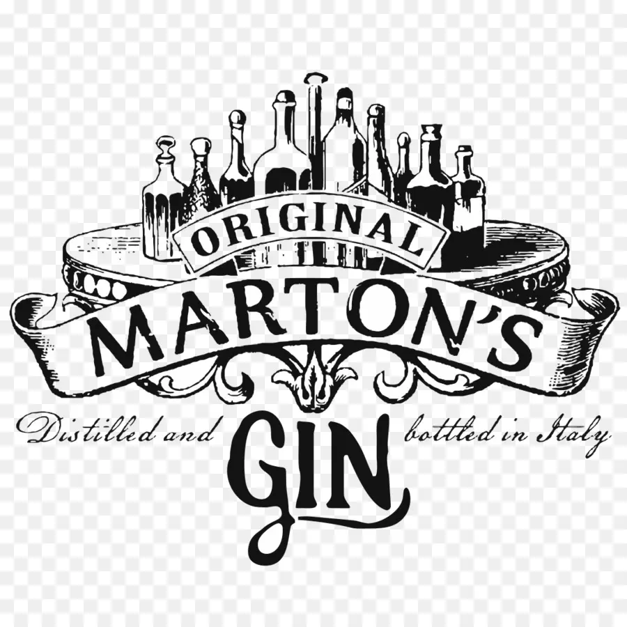 Logotipo De Marton's Gin，Ginebra PNG