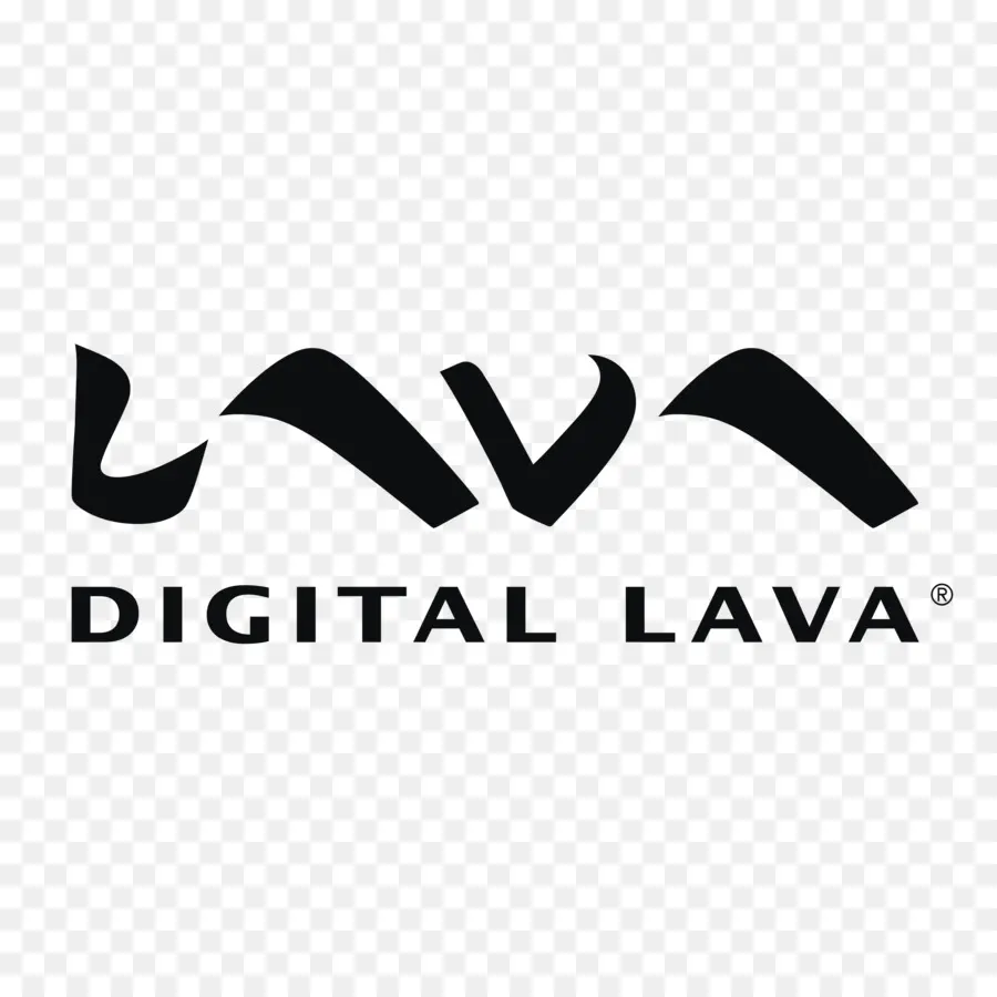 Logotipo De Lava Digital，Negro PNG