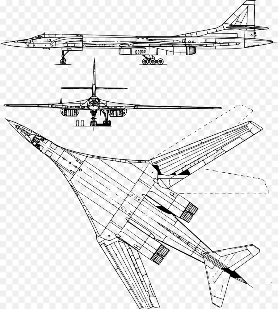 Tupolev Tu160，Tupolev Tu144 PNG