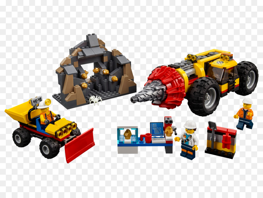 Lego City Minería 60186 Minería Pesada Perforador，Lego 60188 De La Ciudad De Minería De Expertos Sitio PNG