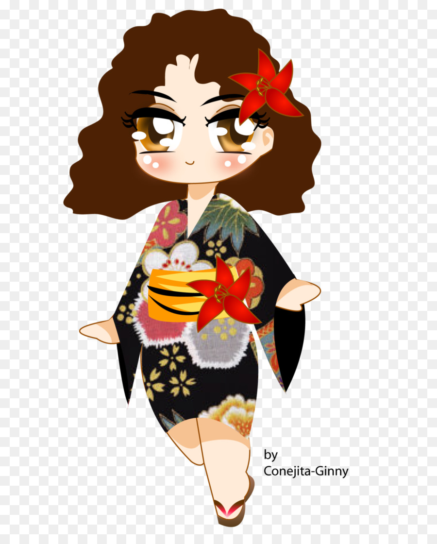 Geisha，Azul PNG