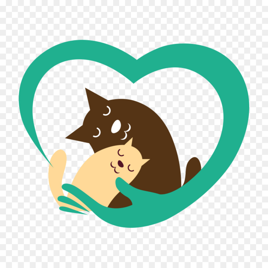 Gato Y Perro En Corazón，Gato PNG