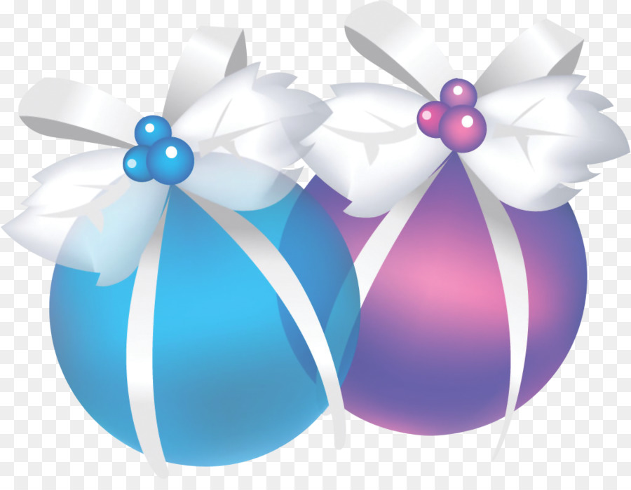 Adornos Navideños，Azul PNG