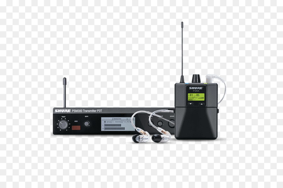 Shure P3tra215cl Psm300 Estéreo Inalámbrico Sistema De Monitoreo Personal Con，Inear Monitor PNG