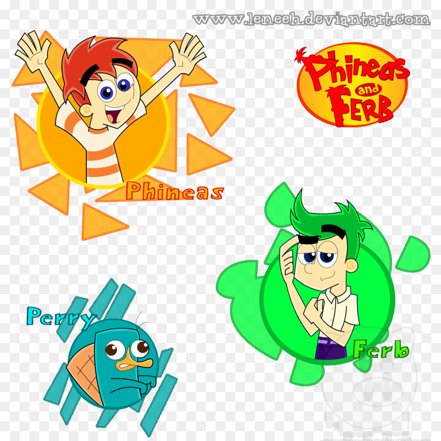 Phineas Flynn，Perry El Ornitorrinco PNG