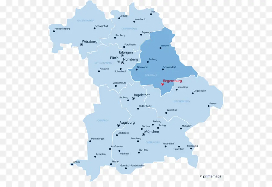 Ansbach，Mapa PNG