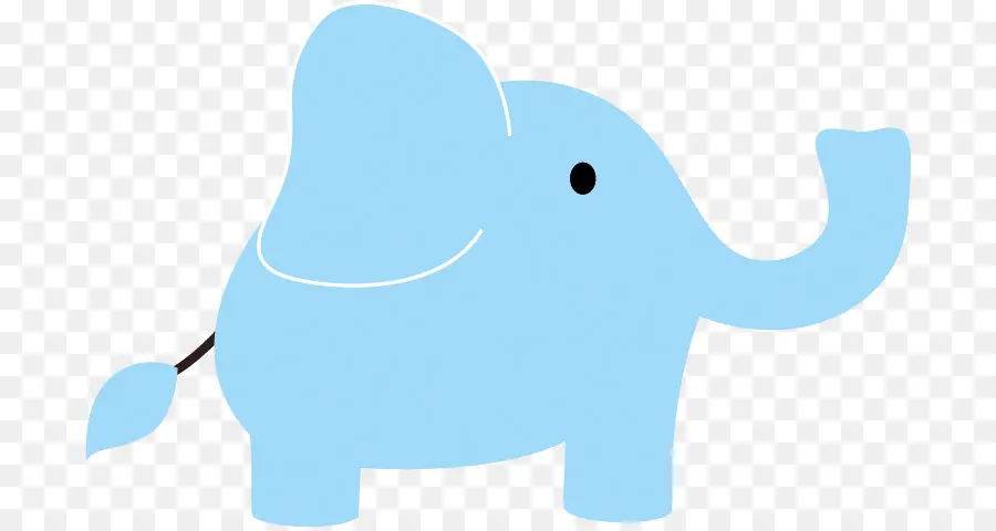 Elefante Azul，Lindo PNG