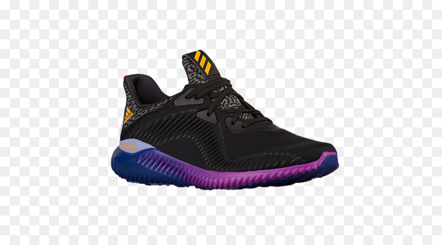 Zapatilla En Negro Y Morado，Deporte PNG