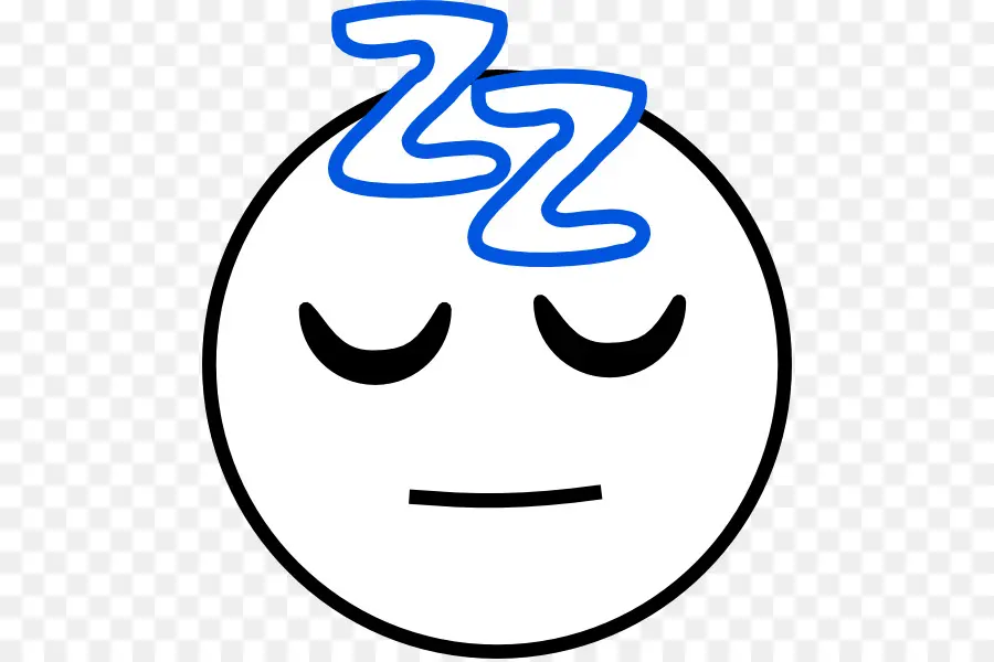 Emoji Durmiendo，Amarillo PNG