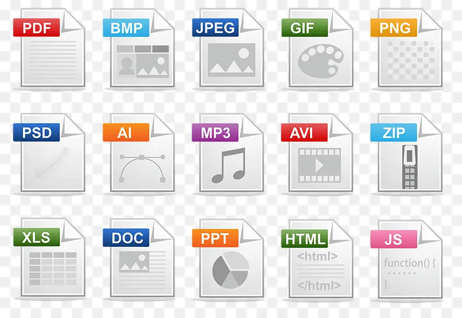 Iconos De Archivos，Tipos De Archivos PNG