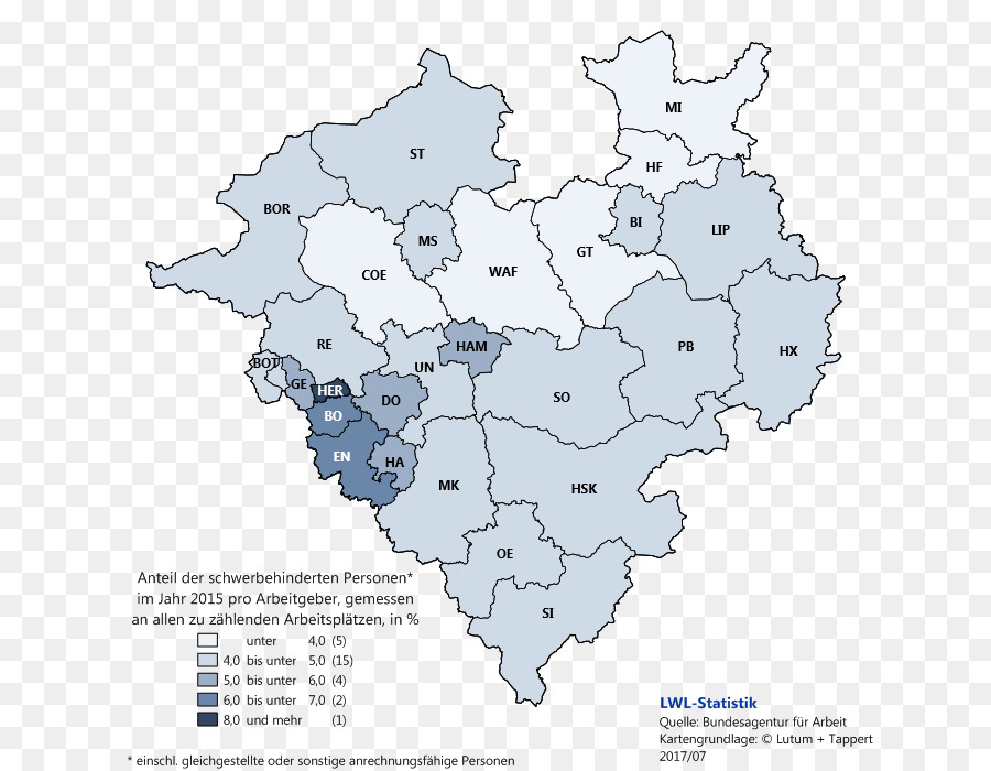 Mapa，Norte De Rhine Westphalia PNG