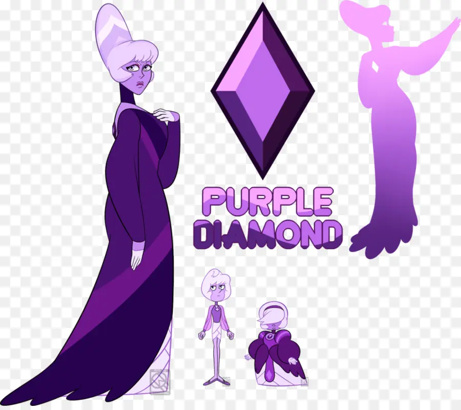 Morado，Diamante PNG