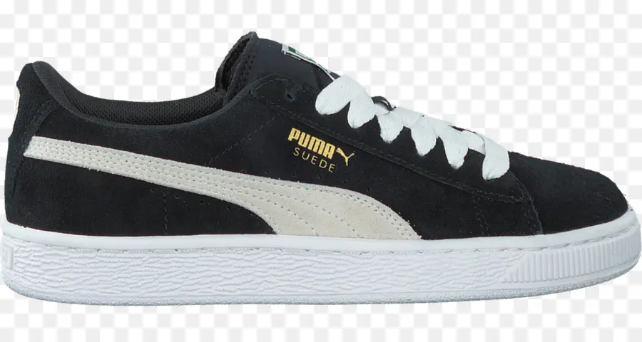 Zapato De Gamuza Puma Negro，Zapatilla PNG