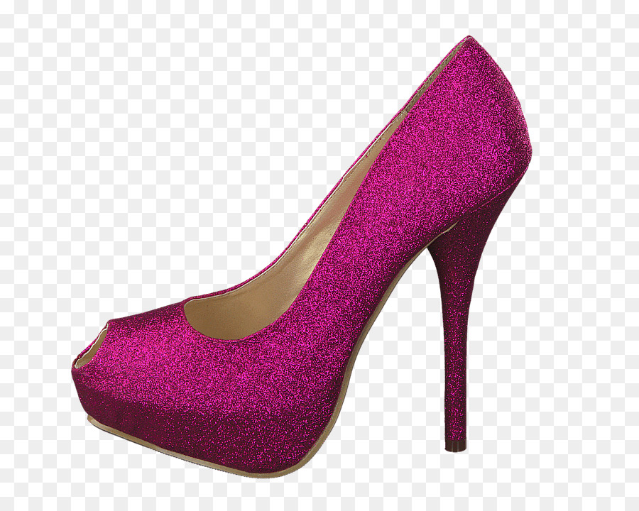 Tacón Alto Rosa，Zapato PNG