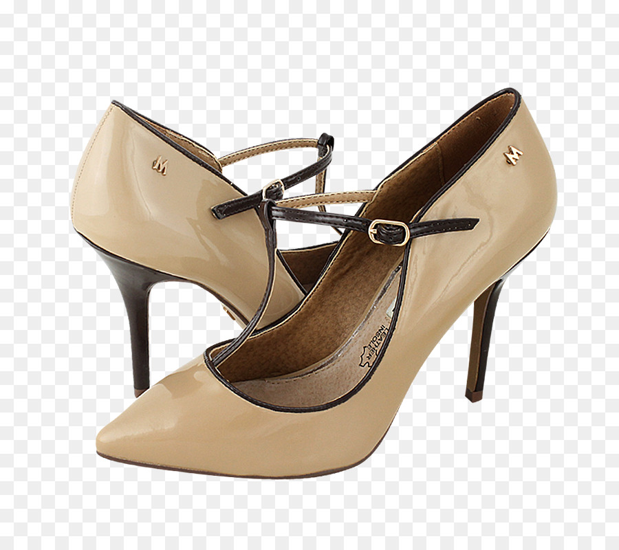 Zapato De Tacón Alto，Beige PNG