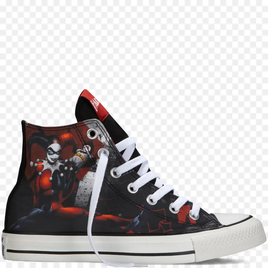 Zapatilla Alta Harley Quinn，Cómic PNG