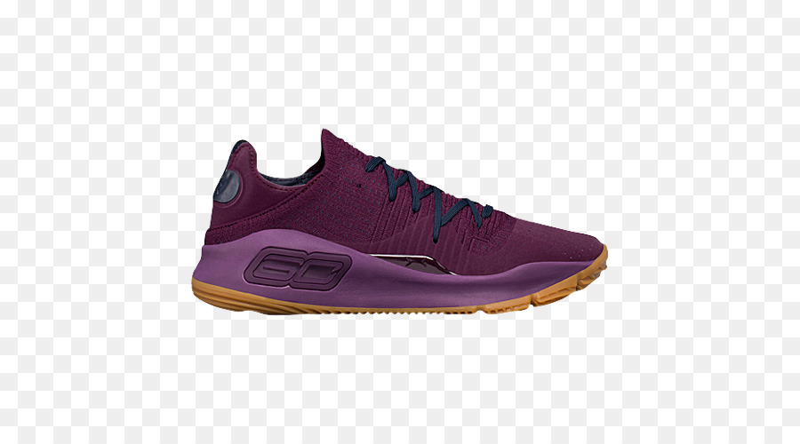 Under Armour Curry 4 Low，Under Armour Curry 4 Low Merlot PNG