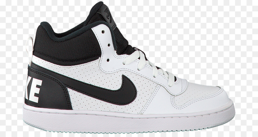 Zapatillas Altas En Blanco Y Negro，Nike PNG