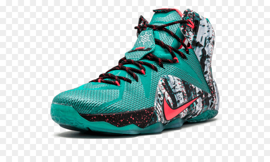 Zapatillas De Deporte De，Hombres Nike Lebron 12 Xmas Akron Abedul Zapatos De Baloncesto De Color Esmeralda Greenhyper Punchdark Esmeralda Sintética 10 PNG