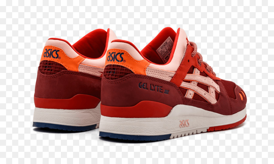 Zapatos Asics，Rojo PNG