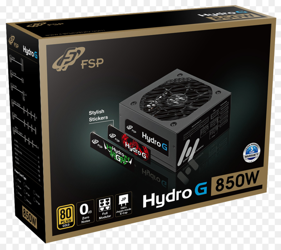 Unidad De Alimentación，650w Fsp Hydro 80 Gold Full Modular Psu PNG