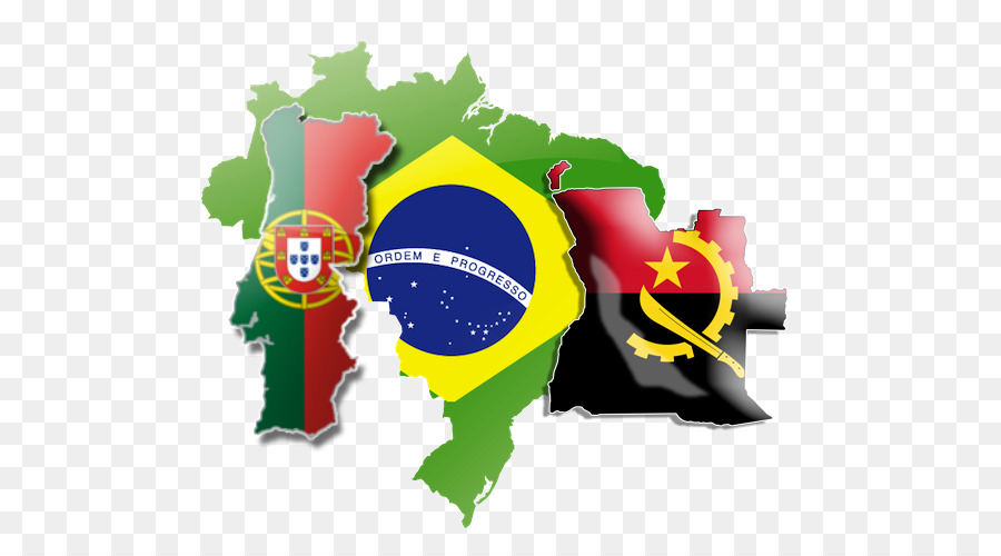 Banderas De Portugal Y Brasil，Mapa PNG