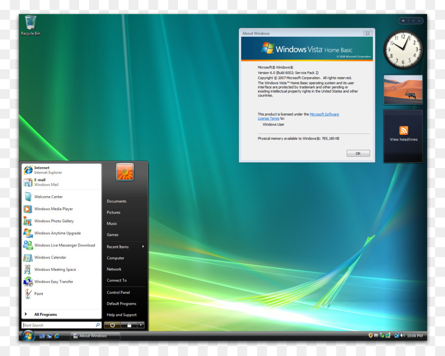 Windows Vista，Tema PNG