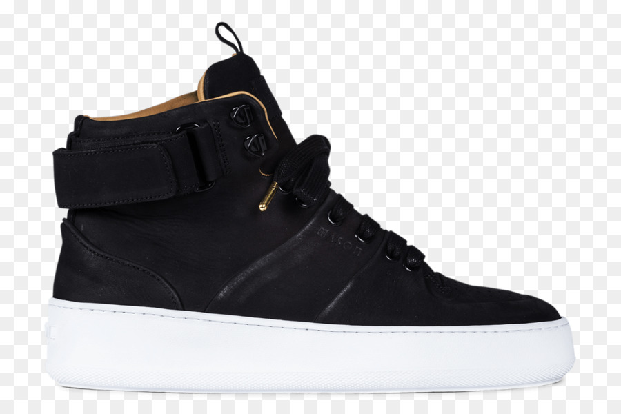 Zapatillas En Negro Y Dorado，Zapatos PNG