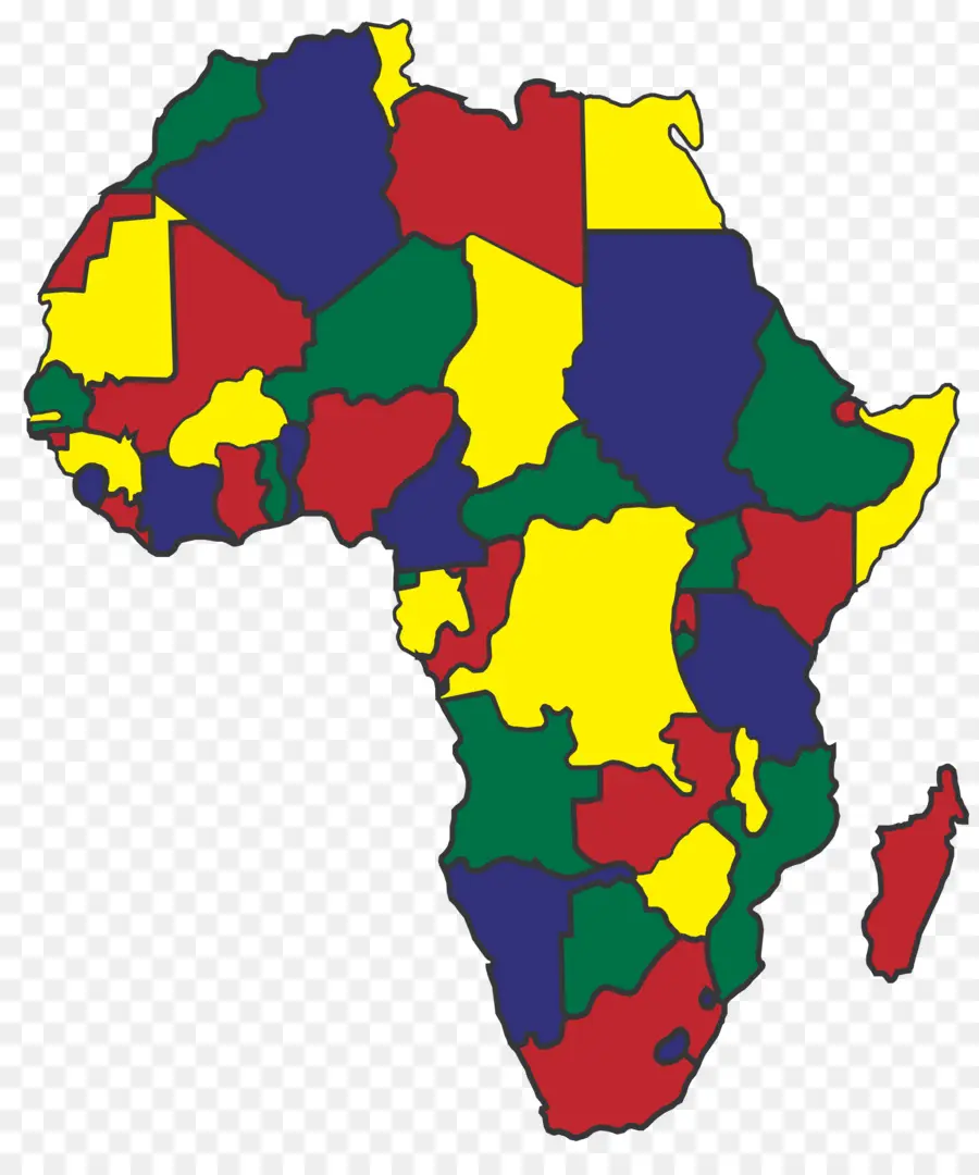África，Mapa PNG