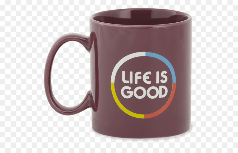 Taza De Café，La Vida Es Buena Adulto Jakes Círculo Taza De Ciruela Salvaje De Un Tamaño PNG