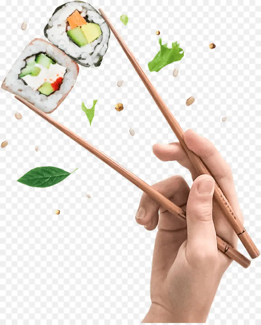 Sushi，Palillos PNG